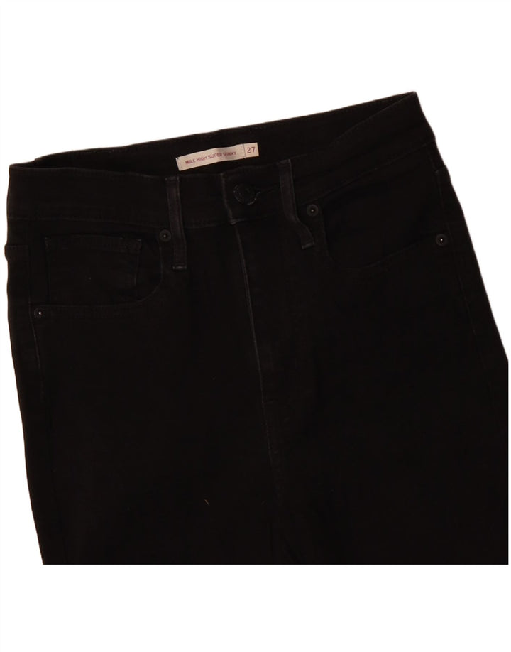 Blugi super skinny Mile High pentru femei LEVI'S W27 L29 bumbac negru