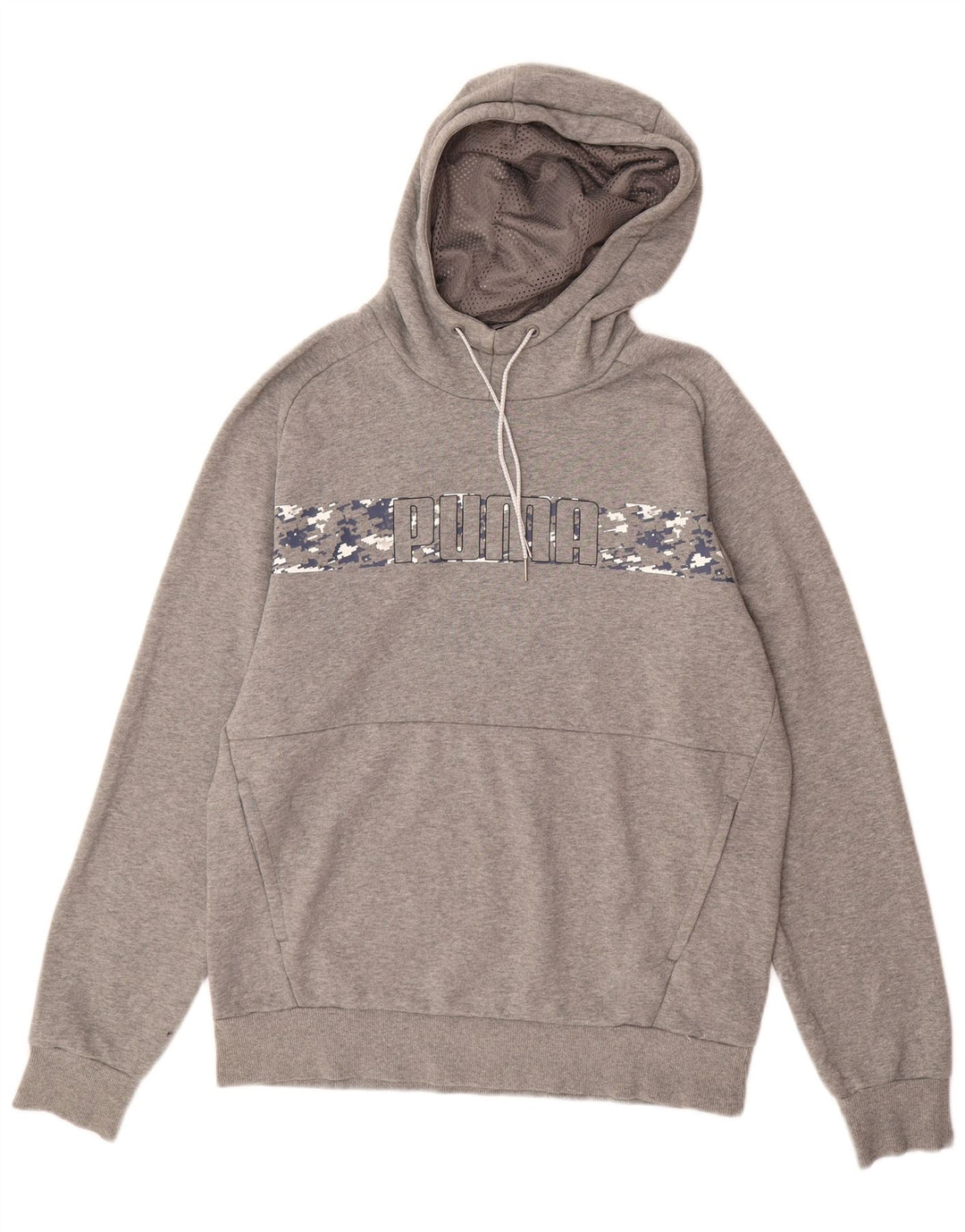 Pulover pentru bărbați PUMA Graphic Hoodie, bumbac, gri mediu