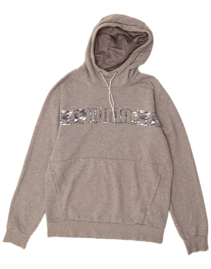 Pulover pentru bărbați PUMA Graphic Hoodie, bumbac, gri mediu