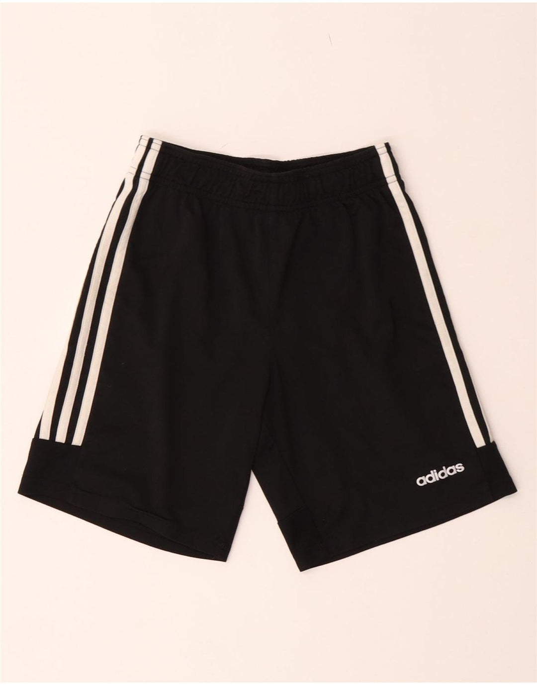 Pantaloni scurți sport Adidas Climalite pentru băieți 11-12 ani poliester negru