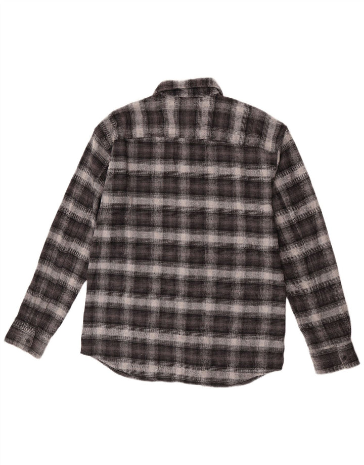 Cămașă de flanel cu carouri Jack & Jones pentru bărbați, bumbac gri mic