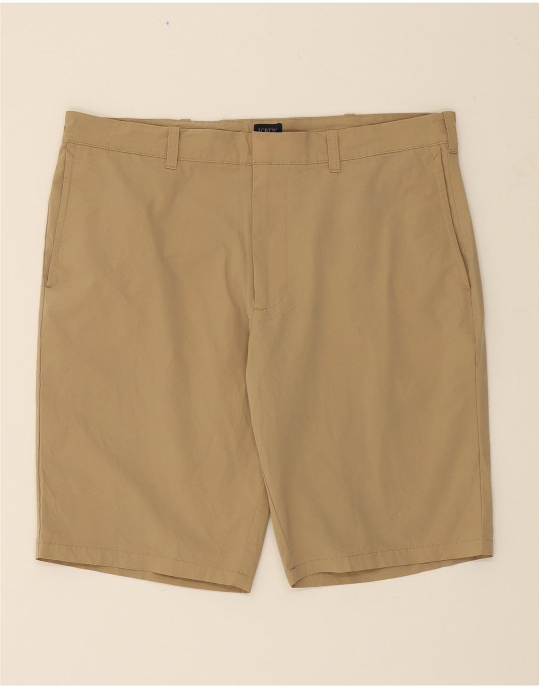 J. CREW Mens Chino Shorts W35 Large Beige Polyester Vintage J. Crew and Second-Hand J. Crew from Messina Hembry 