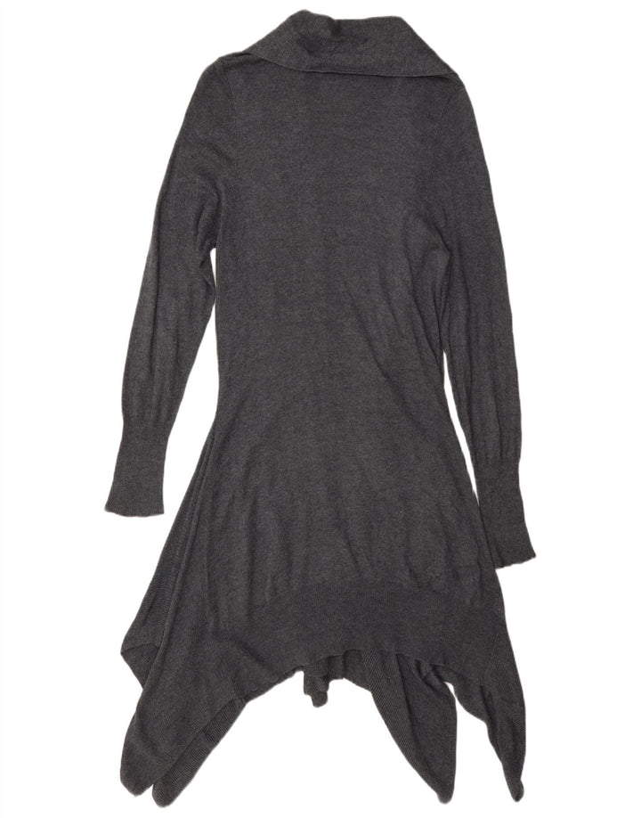 Pulover cardigan asimetric pentru femei Marks & Spencer UK 14 gri mediu