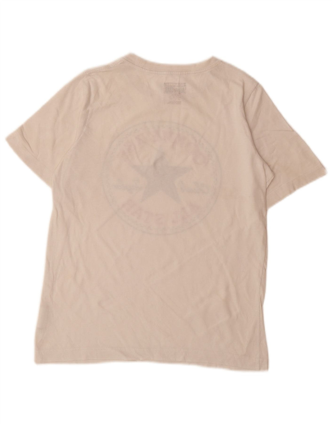 Tricou grafic CONVERSE pentru băieți Top 10-11 ani bumbac alb mediu