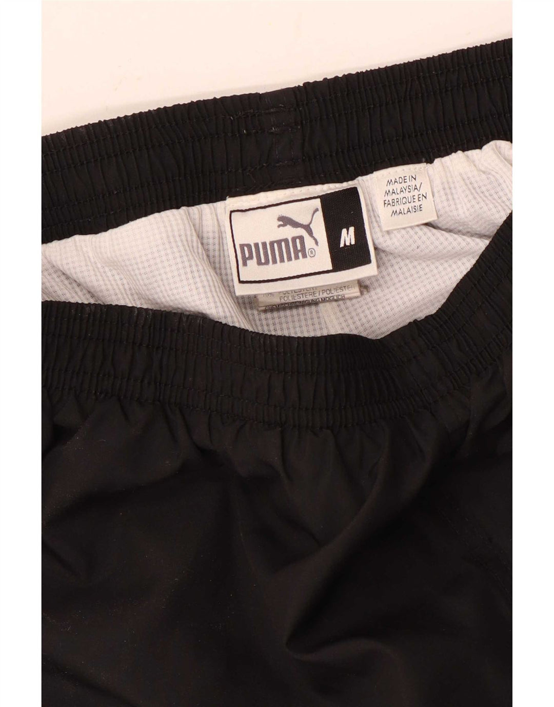 Pantaloni de trening Puma pentru bărbați, poliester mediu negru