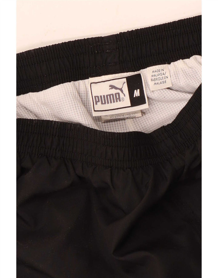 Pantaloni de trening Puma pentru bărbați, poliester mediu negru