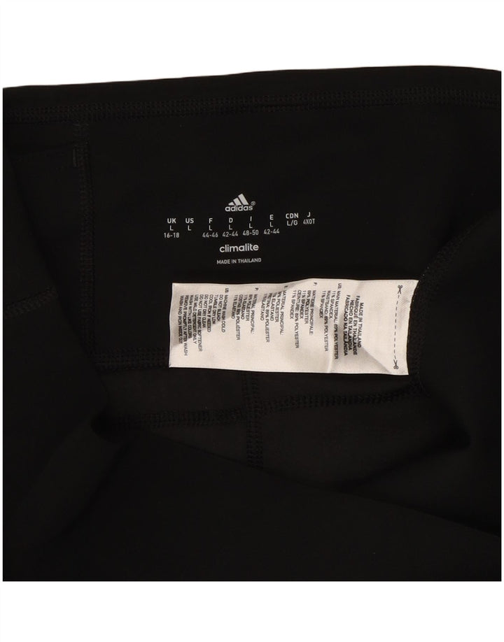 Leggings ADIDAS Climalite Capri pentru femei Marea Britanie 16/18 Poliester negru mare