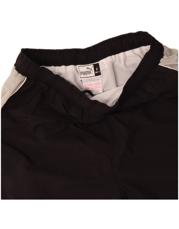 Pantaloni scurți sport PUMA pentru bărbați, mari, negru, poliester color bloc