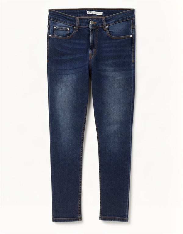 Blugi slim pentru bărbați Zara EU 42 Large W32 L29 Blue Bumbac