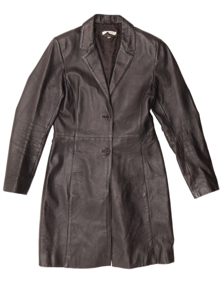 Palton de piele pentru femei DPL UK 10 Mic din piele neagră