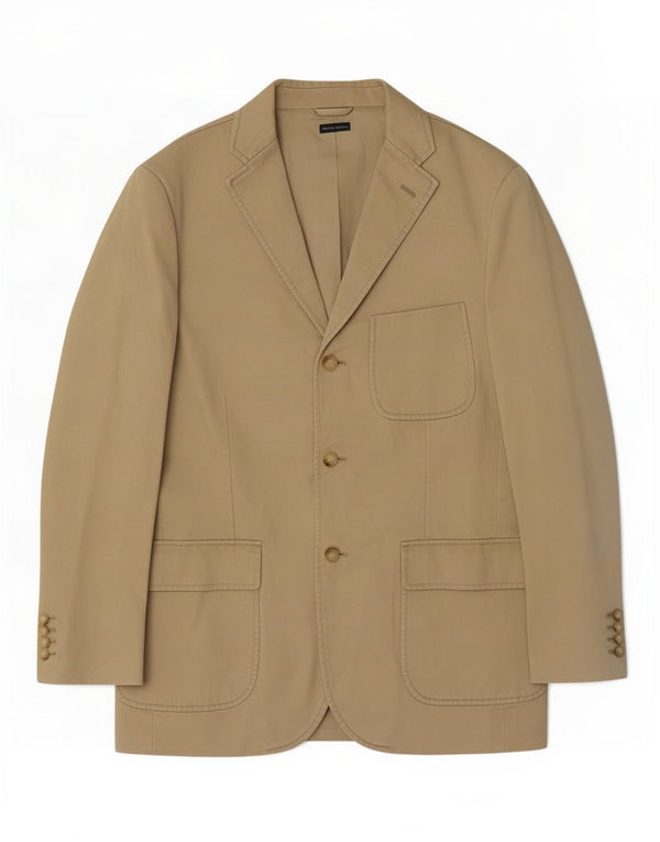 Jachetă Polo Ralph Lauren pentru bărbați, cu 3 nasturi, UK 38 Medium Bej Clasic