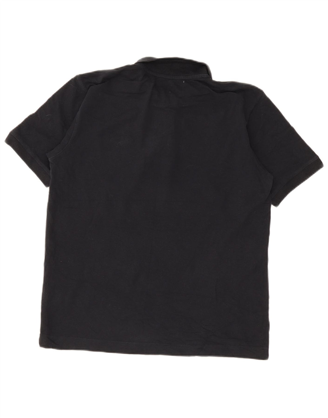 Cămașă polo pentru bărbați Kappa, bumbac mediu negru