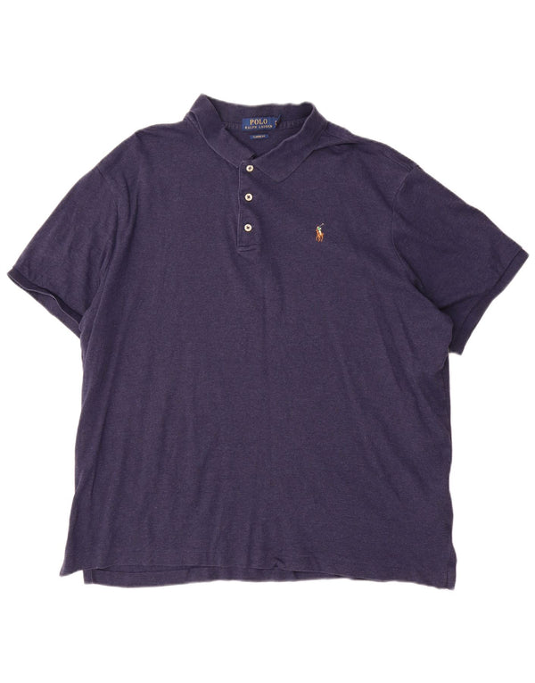 Cămașă polo Polo Ralph Lauren pentru bărbați, cu tăiere clasică, XL, bumbac bleumarin