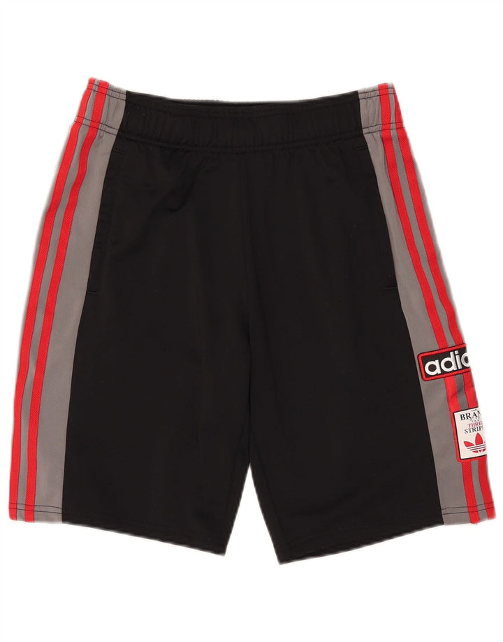 Pantaloni scurți sport grafic Adidas pentru băieți 15-16 ani, negru, poliester