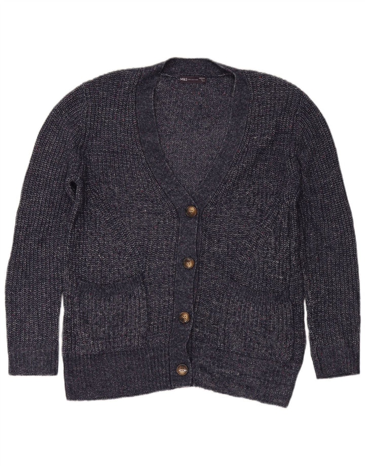 Pulover cardigan pentru femei Marks & Spencer UK 14 Medium Bleumarin Pete