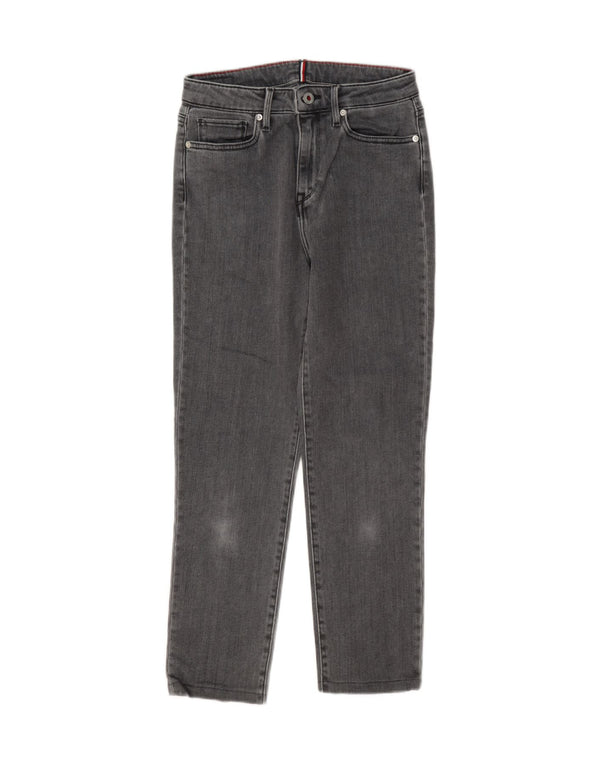 Blugi cropped pentru femei Tommy Hilfiger W27 L25 bumbac gri