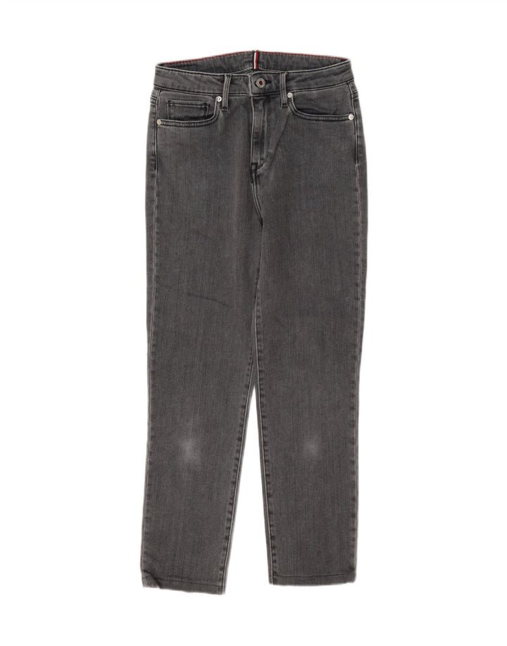 Blugi cropped pentru femei Tommy Hilfiger W27 L25 bumbac gri