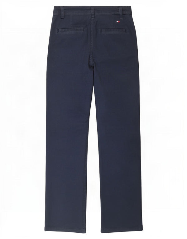 Pantaloni chino stretch pentru femei Tommy Hilfiger US 4 Small W26 L26 Bleumarin
