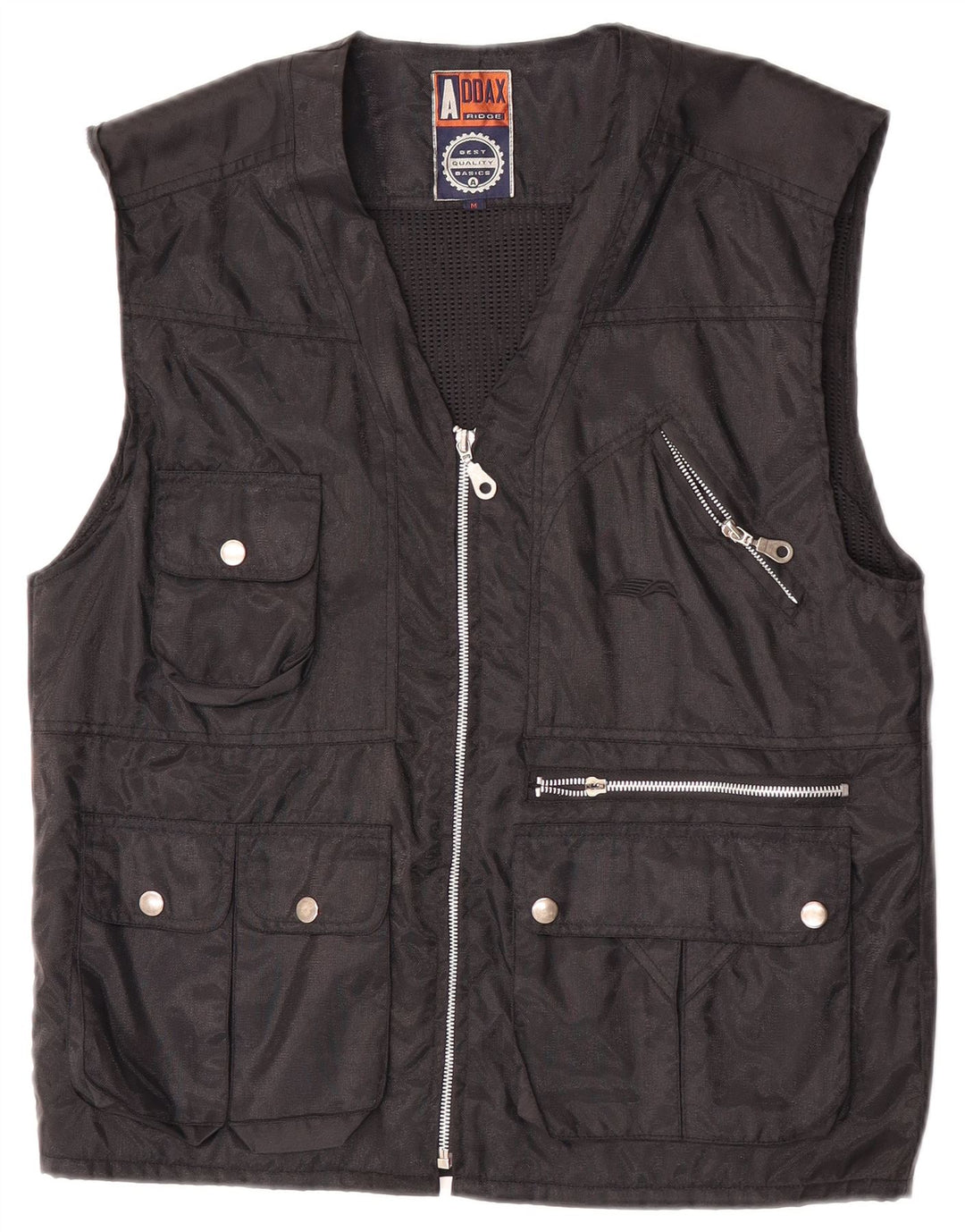 Gilet Vintage pentru bărbați Utility UK 38 Medium Black Nylon