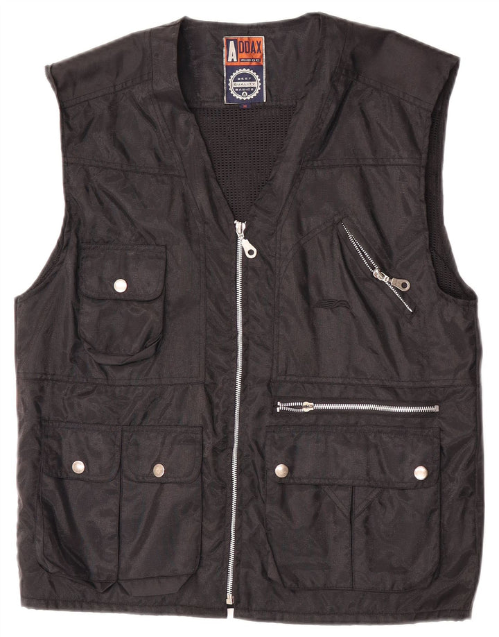 Gilet Vintage pentru bărbați Utility UK 38 Medium Black Nylon