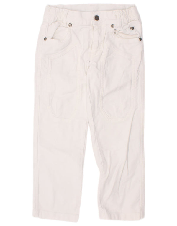 Jeckerson Boys Straight Casual Trousers 3-4 Years W20 L17 White Cotton