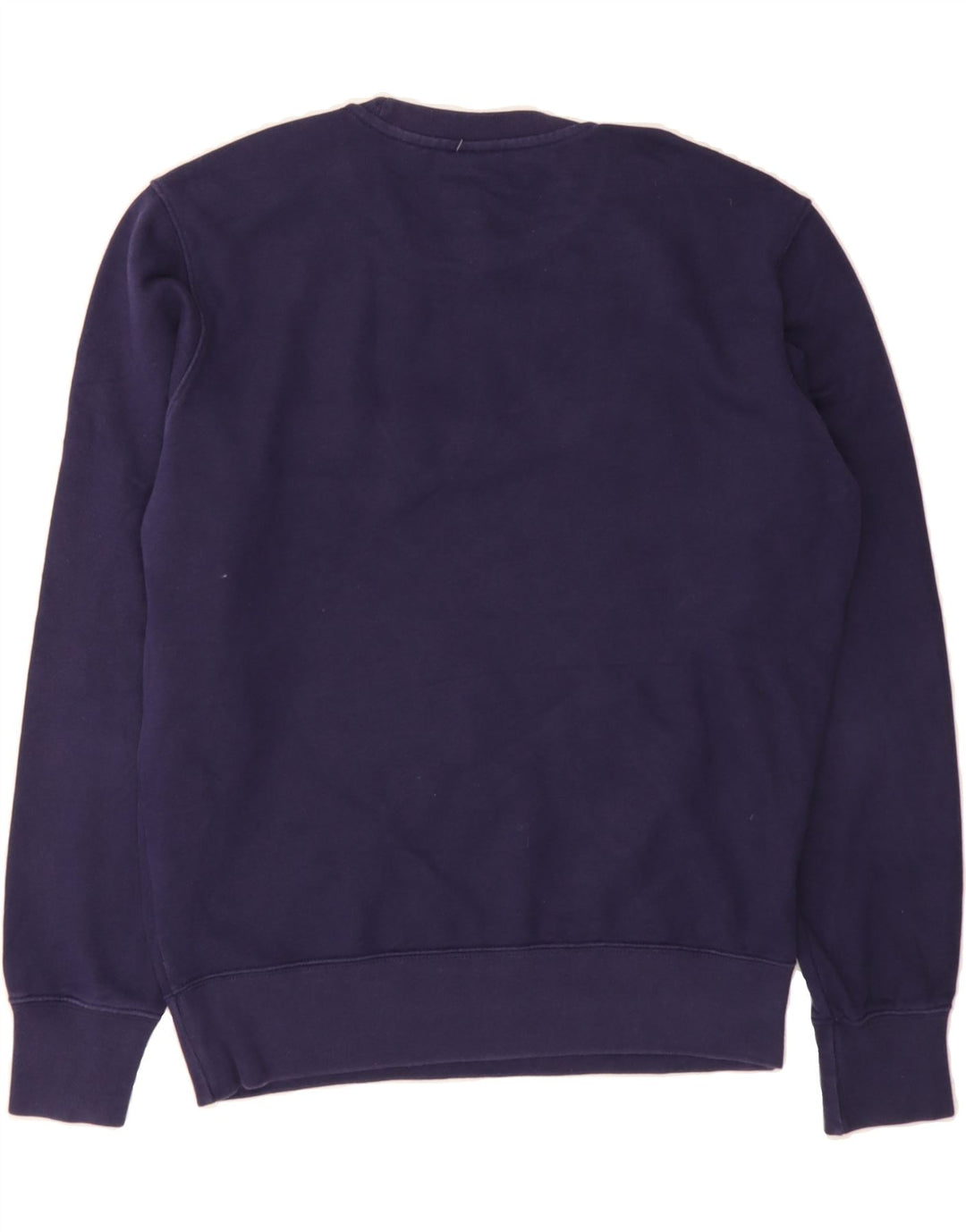 CHAMPION Womens Graphic Sweatshirt Jumper UK 14 Medium Navy Blue Cotton Vintage Champion and Second-Hand Champion from Messina Hembry 