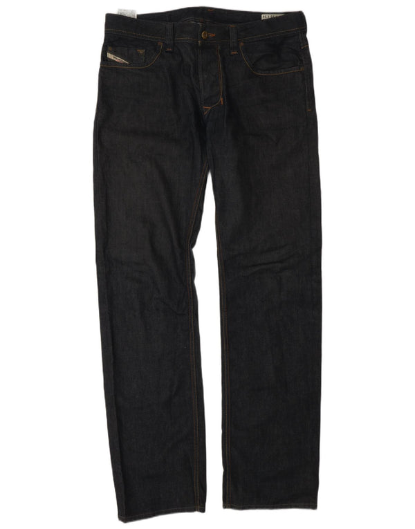 Blugi drepti pentru bărbați Diesel W33 L34 Bumbac bleumarin