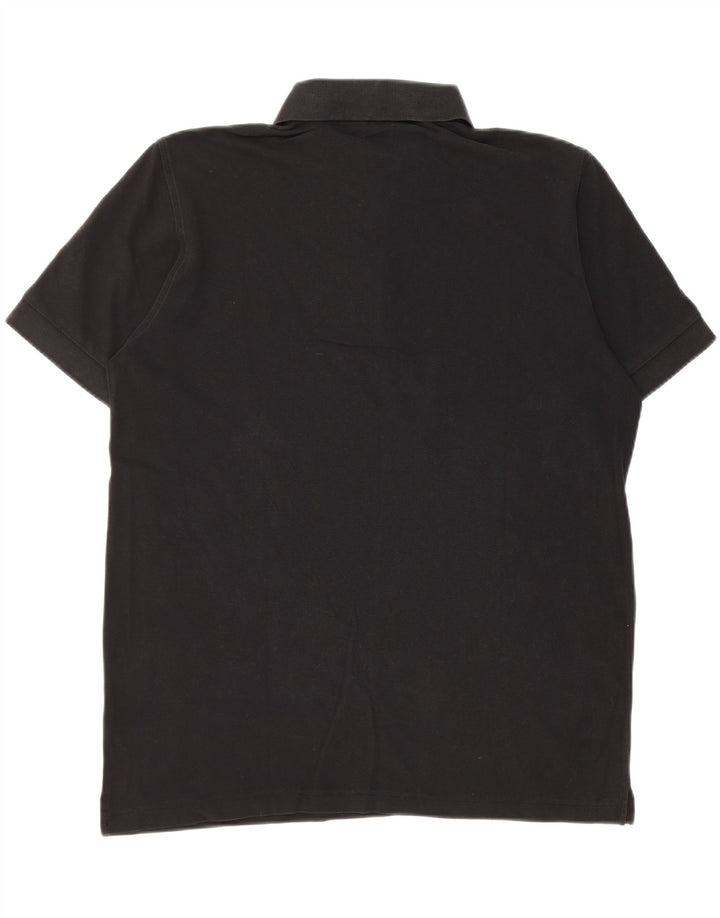 Tricou polo pentru bărbați Hugo Boss, bumbac negru mare