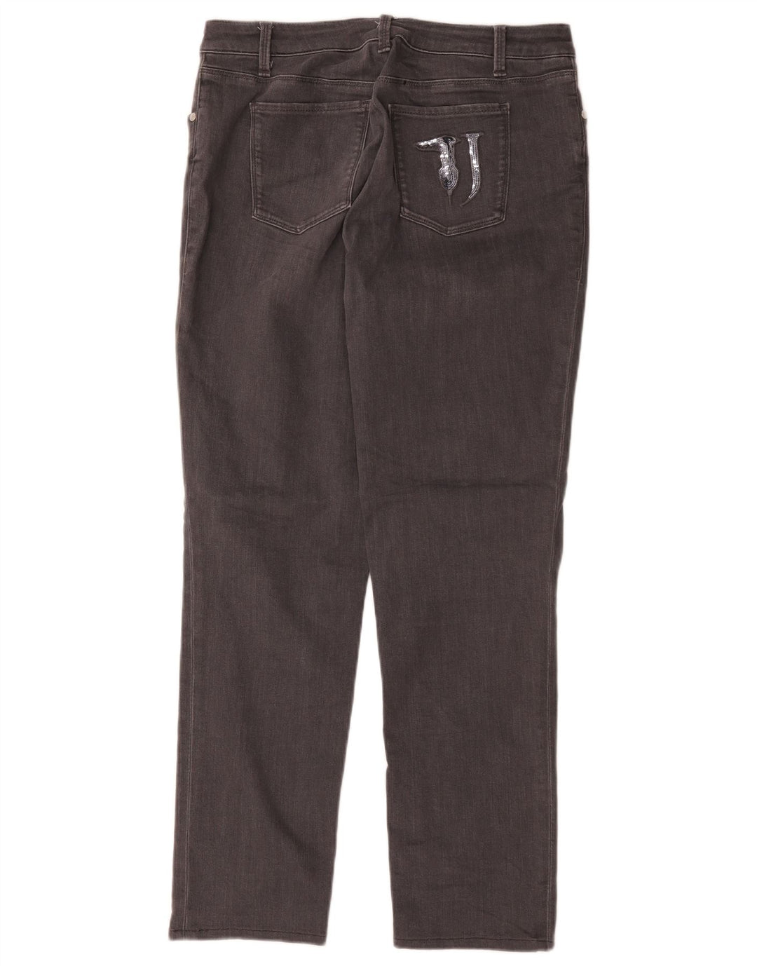 Blugi drepti pentru femei Trussardi W36 L29 bumbac gri