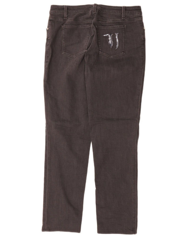 Blugi drepti pentru femei Trussardi W36 L29 bumbac gri