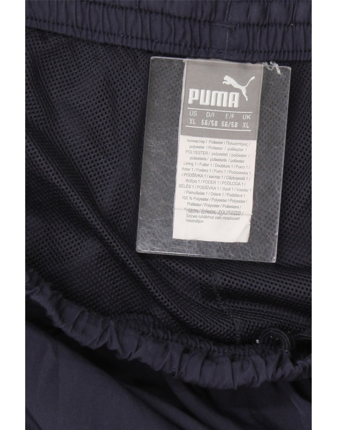 PUMA Mens Tracksuit Trousers Joggers XL  Navy Blue Polyester Vintage Puma and Second-Hand Puma from Messina Hembry 