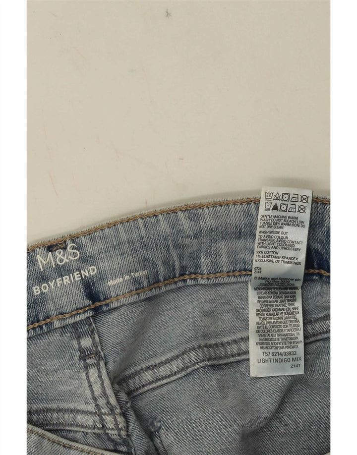 Blugi conici pentru femei Marks & Spencer UK 12 Medium W28 L27 Albastru