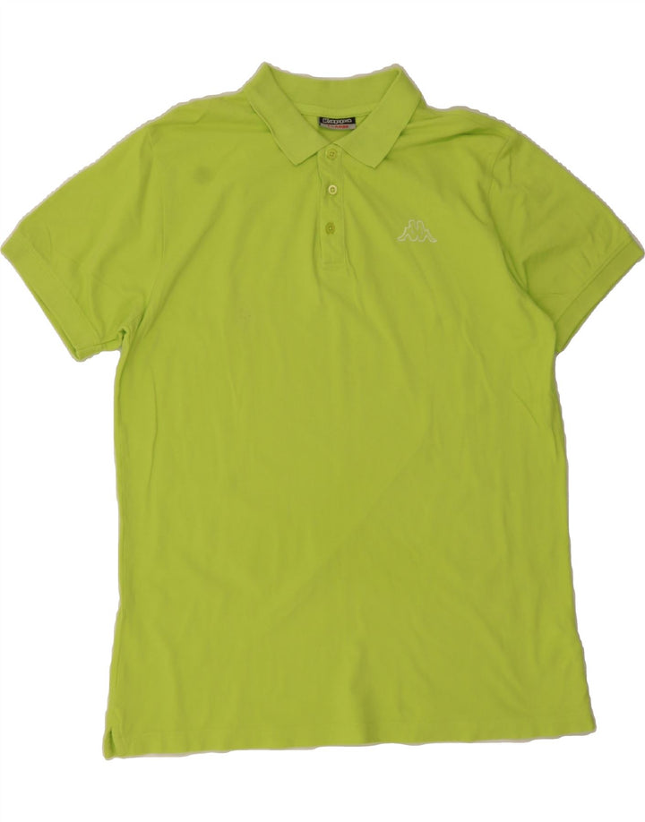 KAPPA Mens Polo Shirt XL Green Cotton Vintage Kappa and Second-Hand Kappa from Messina Hembry 
