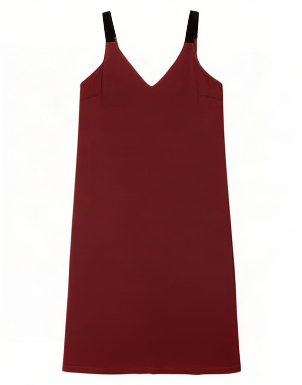 Rochie slip pentru femei Marks & Spencer UK 12 Medium Burgundy Colorblock
