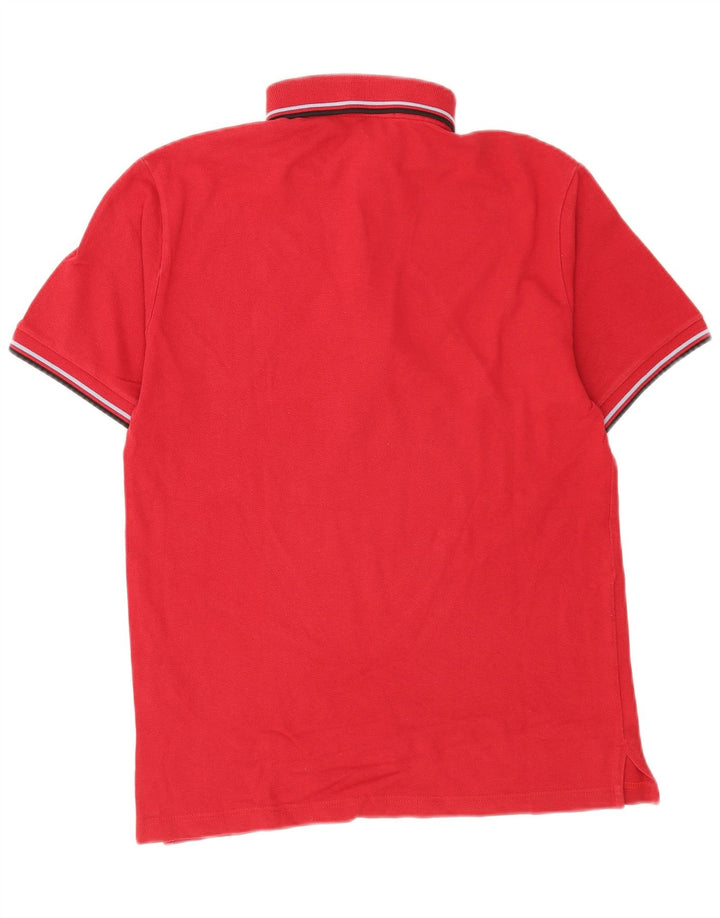 Cămașă polo Fred Perry pentru bărbați, bumbac roșu mediu