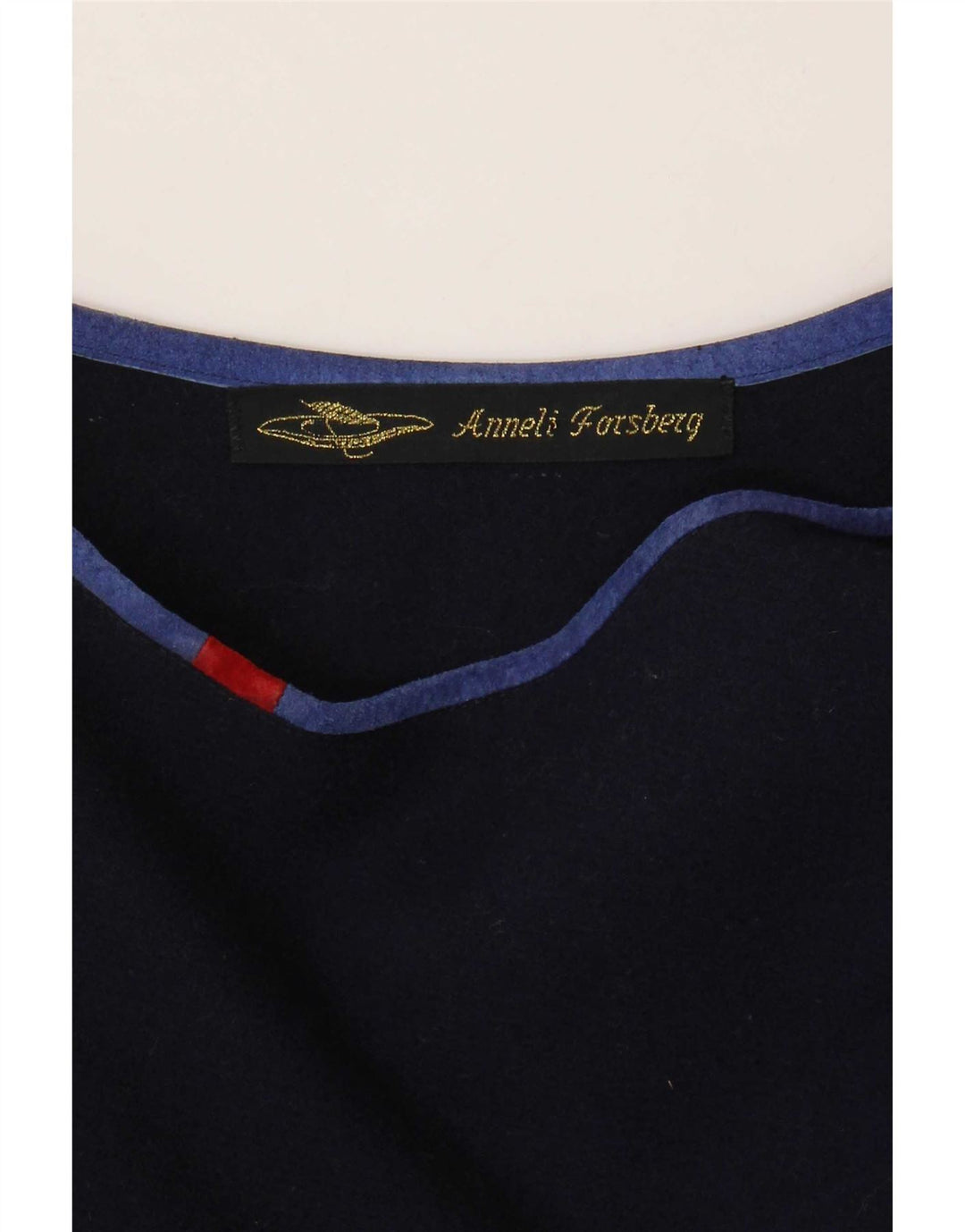 Top asimetric vintage pentru femei UK 18 XL bleumarin