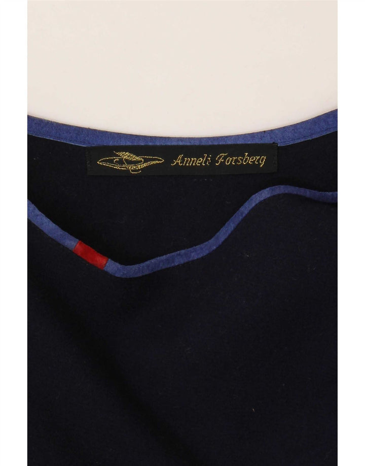 Top asimetric vintage pentru femei UK 18 XL bleumarin