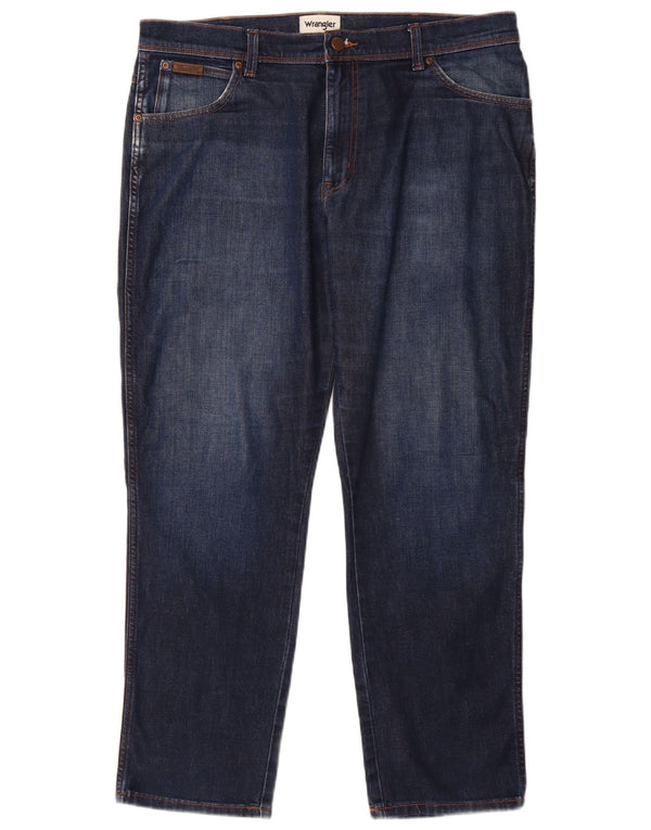 WRANGLER Blugi pentru bărbați Texas Slim W36 L30 Bumbac bleumarin