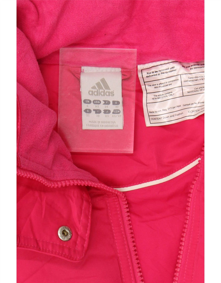 Gilet căptușit pentru femei Adidas UK 6 XS roz poliester