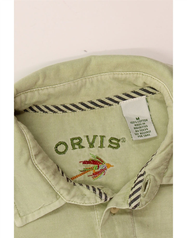 Tricou polo ORVIS pentru bărbați, bumbac verde mediu
