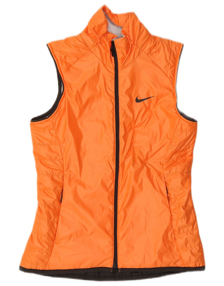 Gilet reversibil pentru femei Nike UK 10 Poliester portocaliu mic