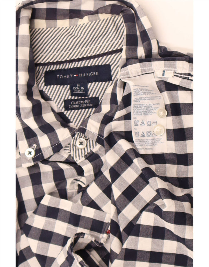 Cămașă personalizată pentru bărbați Tommy Hilfiger Mărimea 15 1/2 16 Medium Blue Gingham