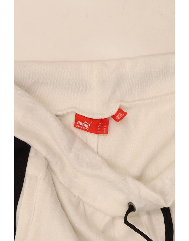 Pantaloni scurti sport PUMA pentru femei UK 12 Medium White Colorblock