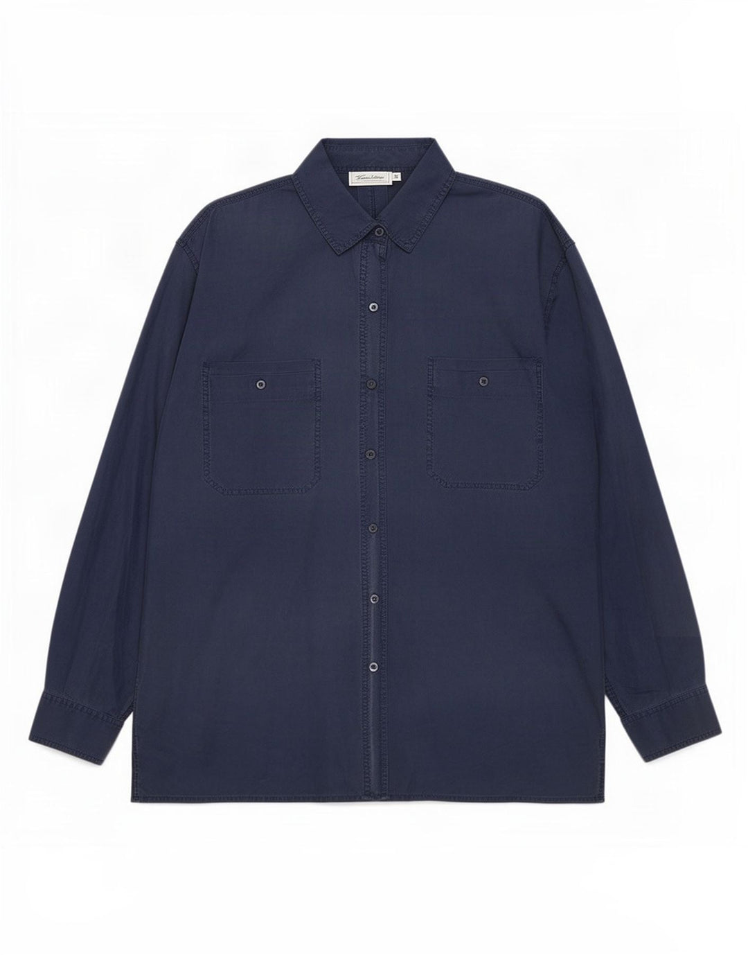 Cămașă Vintage pentru femei UK 14 Medium Bleumarin Mătase