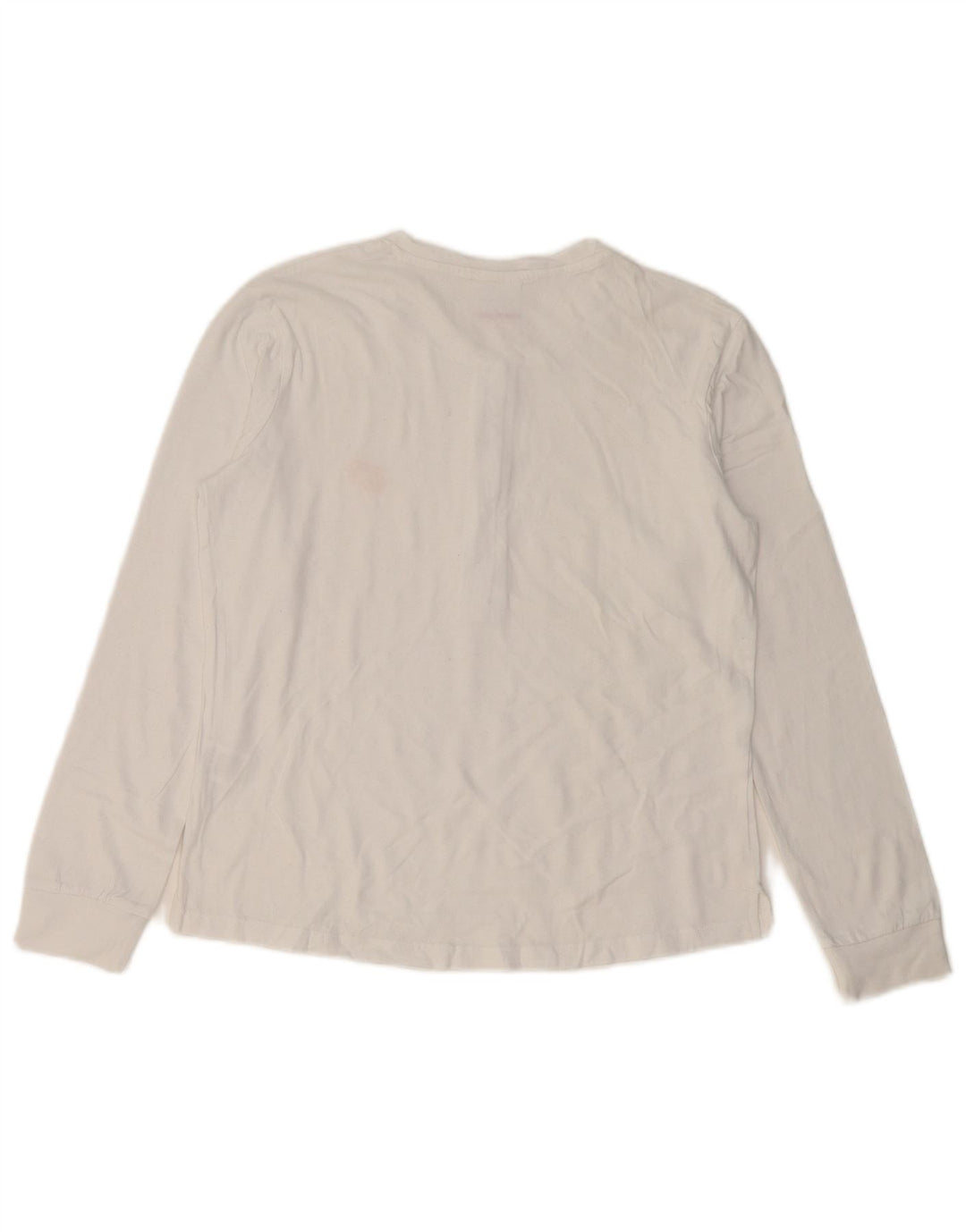 Top pentru femei Lotto cu mânecă lungă UK 10 mic, alb, bumbac