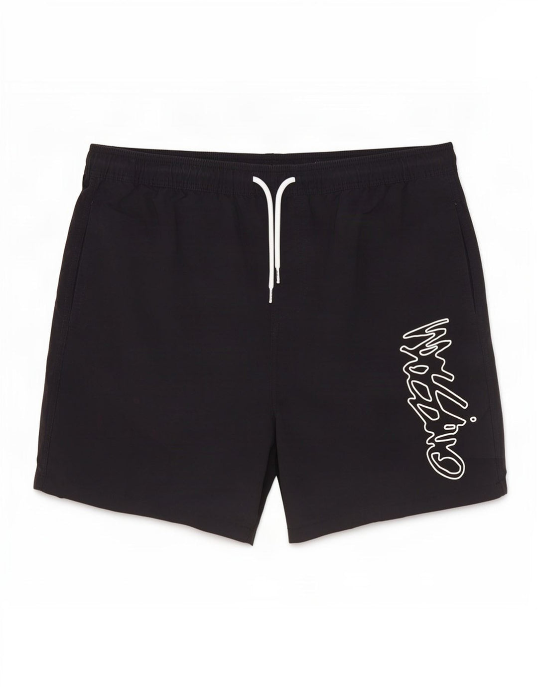 Pantaloni scurți de înot grafic pentru bărbați Mossimo, nailon mare, negru