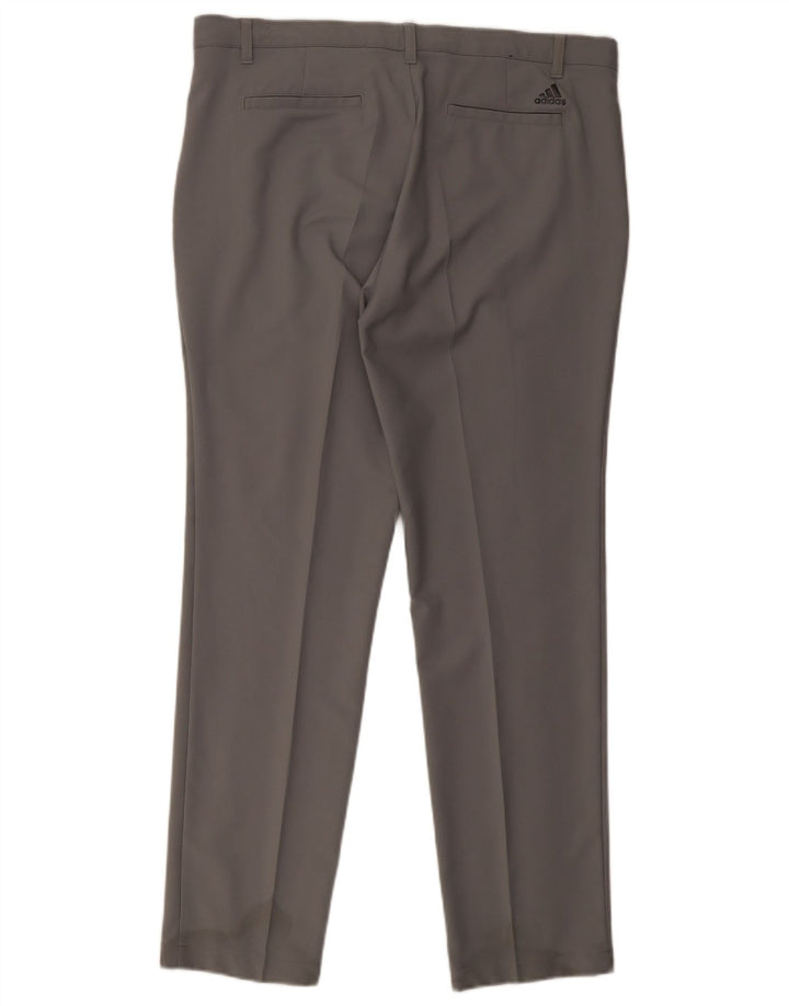 Pantaloni chino slim pentru bărbați Adidas W36 L32 poliester gri