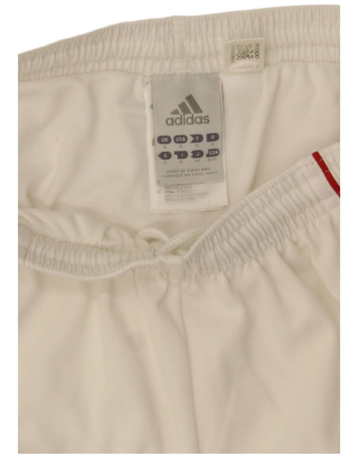 Pantaloni scurți sport pentru bărbați Adidas Climalite, poliester alb mic