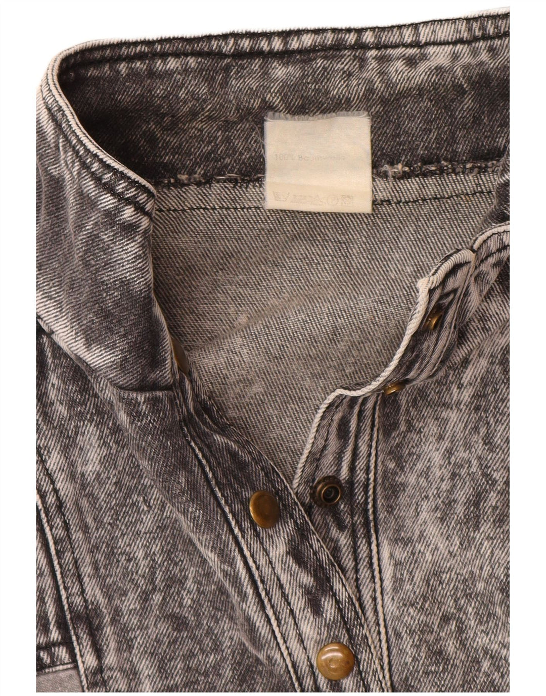 Jachetă de blugi pulover pentru femei VINTAGE UK 20 2XL bumbac gri