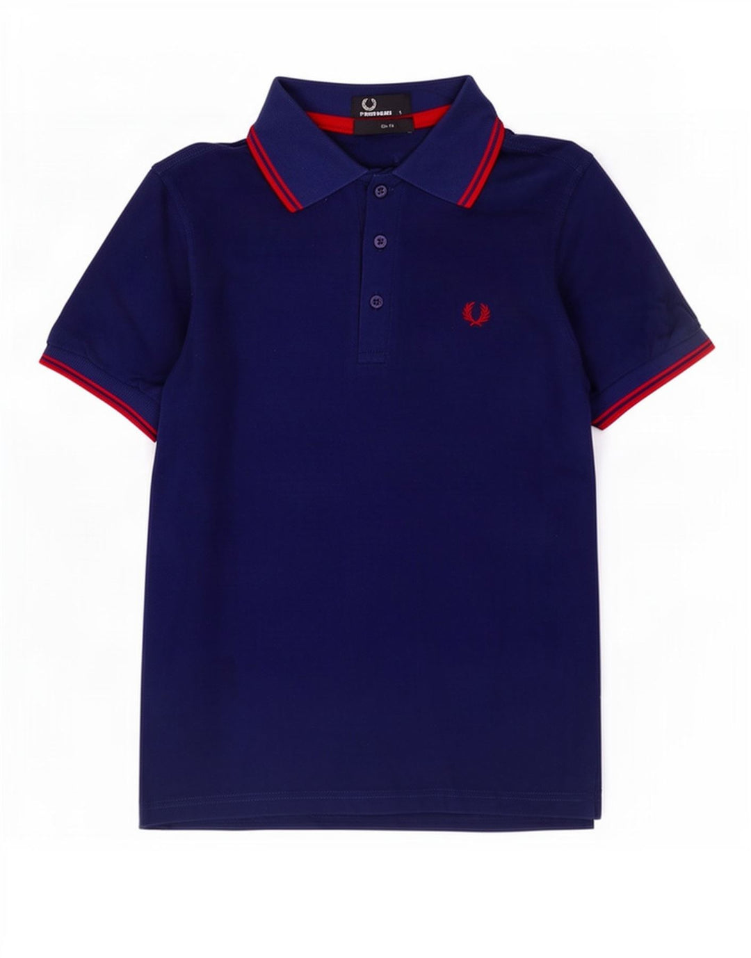 Cămașă polo pentru bărbați Fred Perry Slim Fit Bumbac, albastru bleumarin